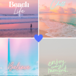 quotes for wallpaper: beach life, chill, believe, enjoy every moment