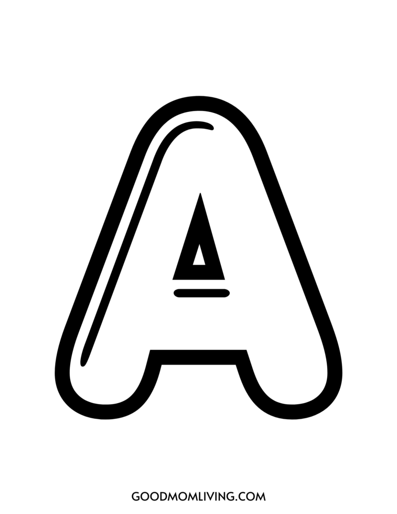bubble letter a