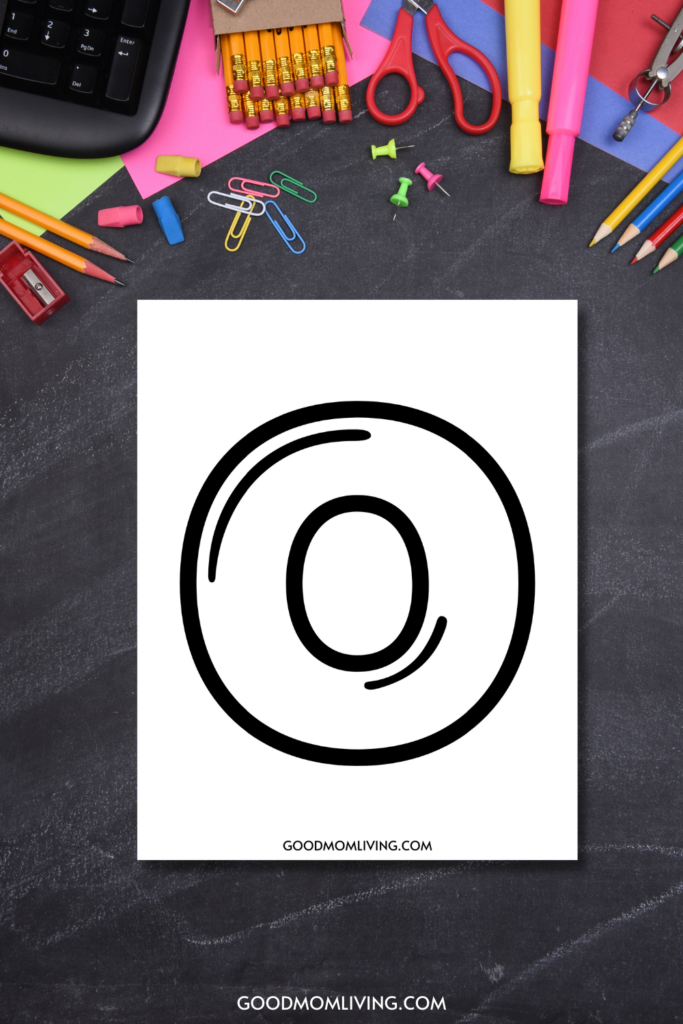 bubble letter o