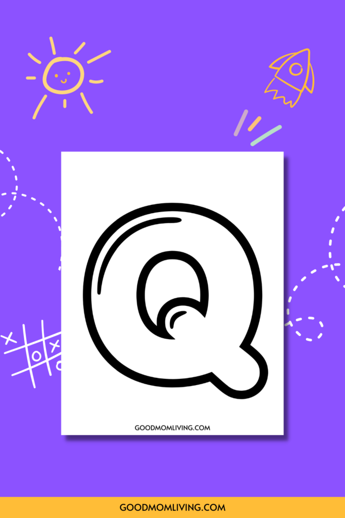 bubble letter q