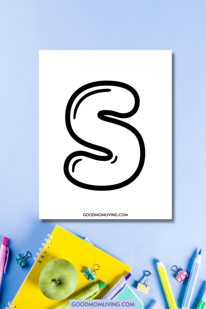 bubble letter s