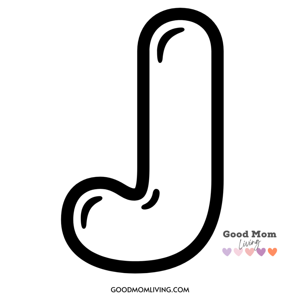 bubble letter j