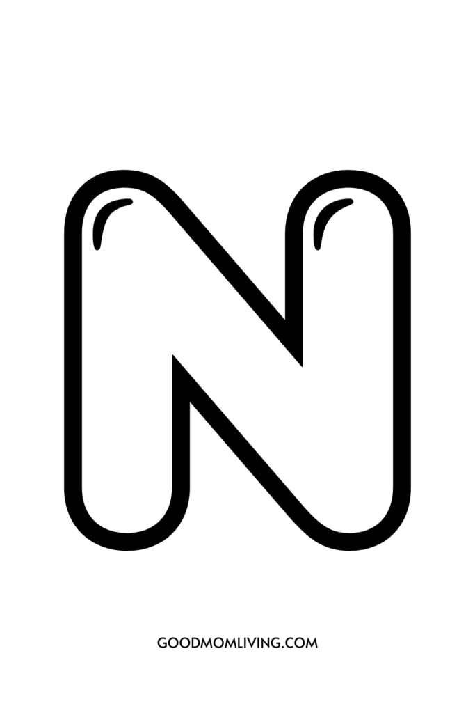 n bubble letters