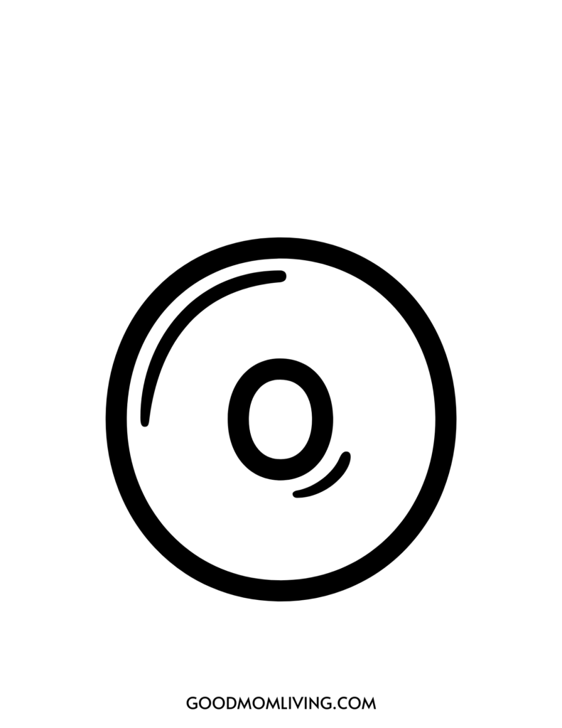 o in bubble letters