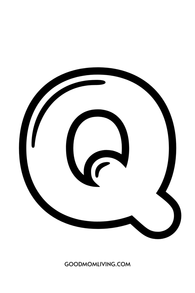 bubble letter capital q