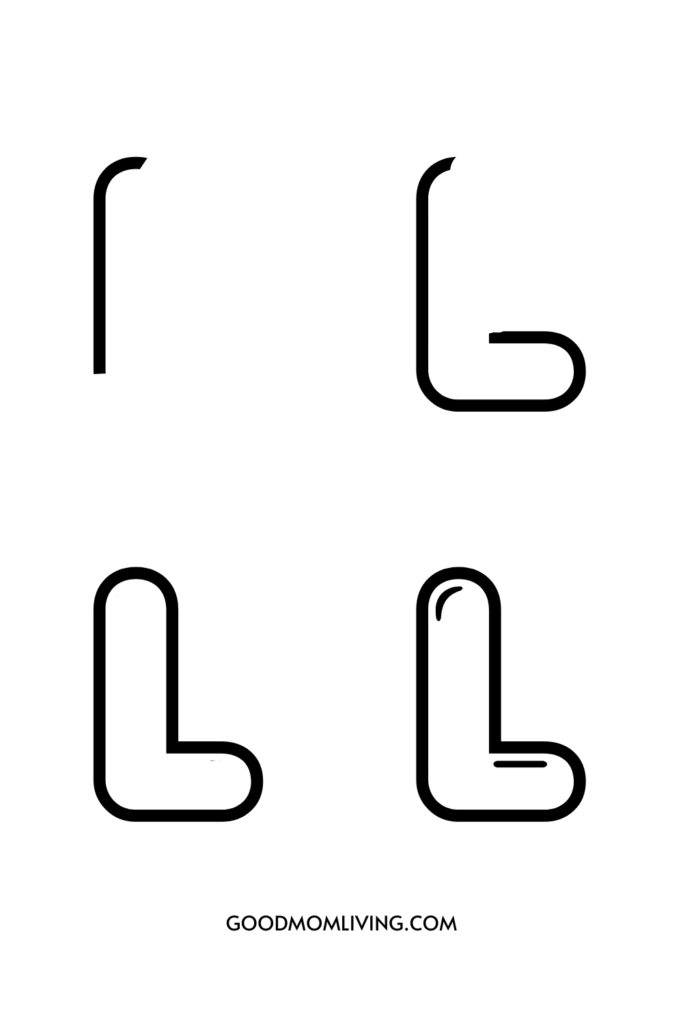 l bubble letters