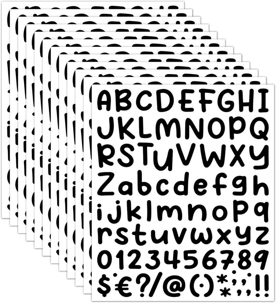 alphabet stickers