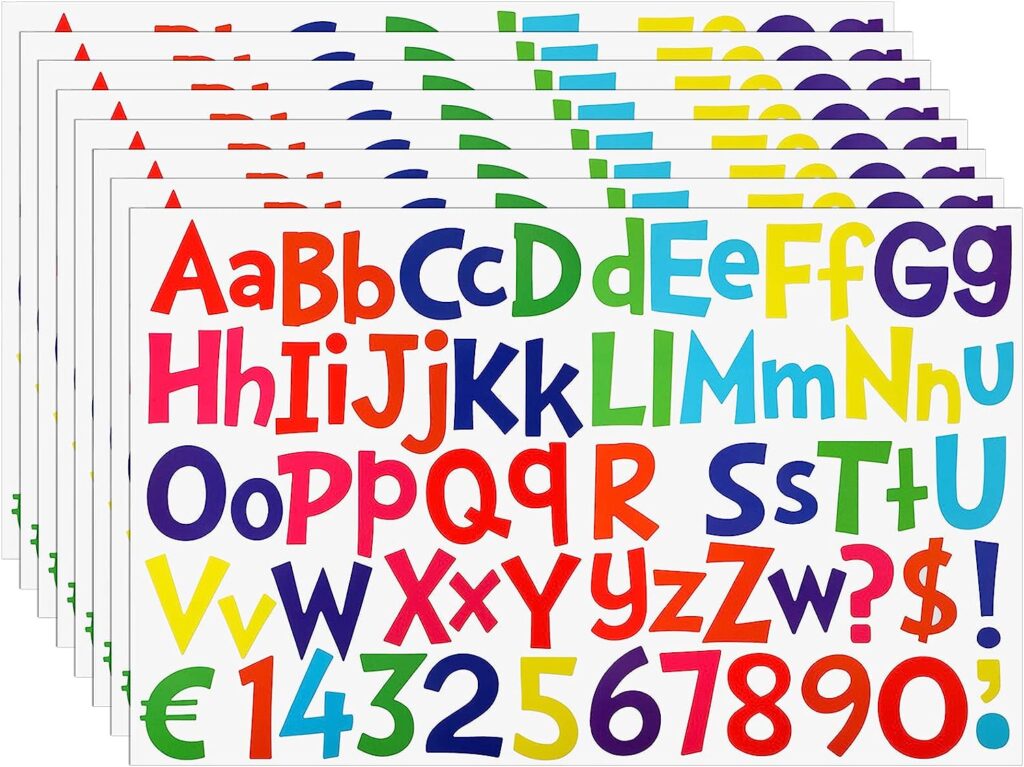 alphabet stickers