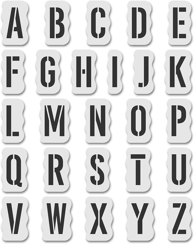 alphabet stencils