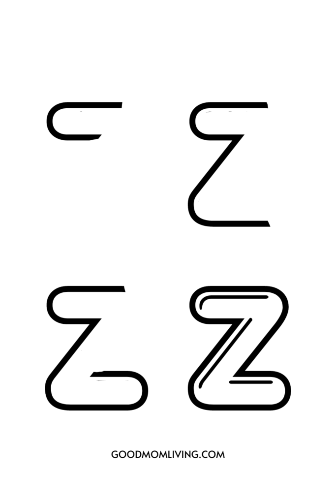 bubble letter z uppercase