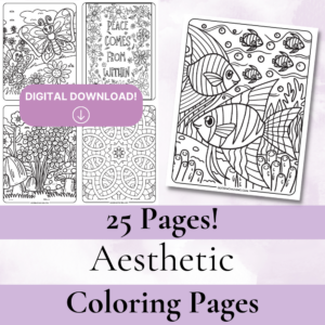Aesthetic color pages