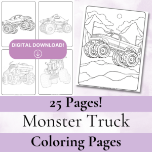 Monster trucks coloring pages