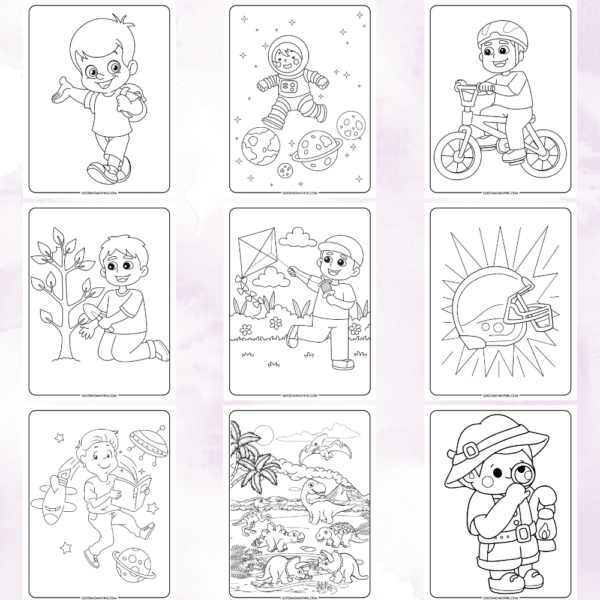 Coloring pages for boys