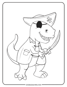 60+ T Rex Coloring Page Printables (FREE for Kids) - Good Mom Living
