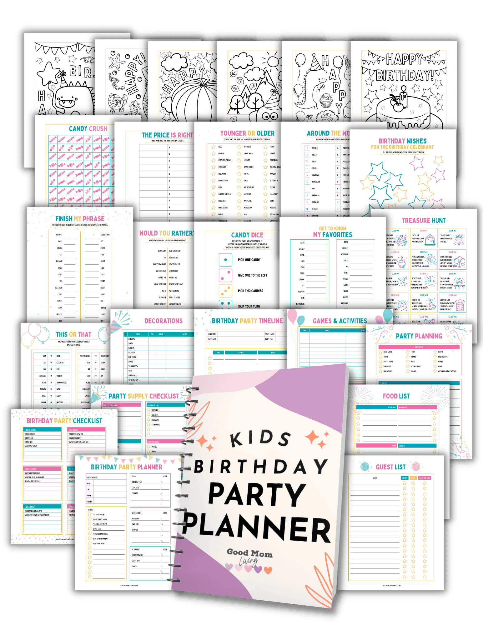 How to Plan a Birthday Party Checklist (Free Download) - Good Mom Living