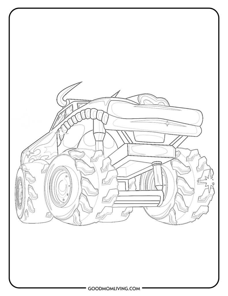 Monster Truck coloring page Hot Wheels 