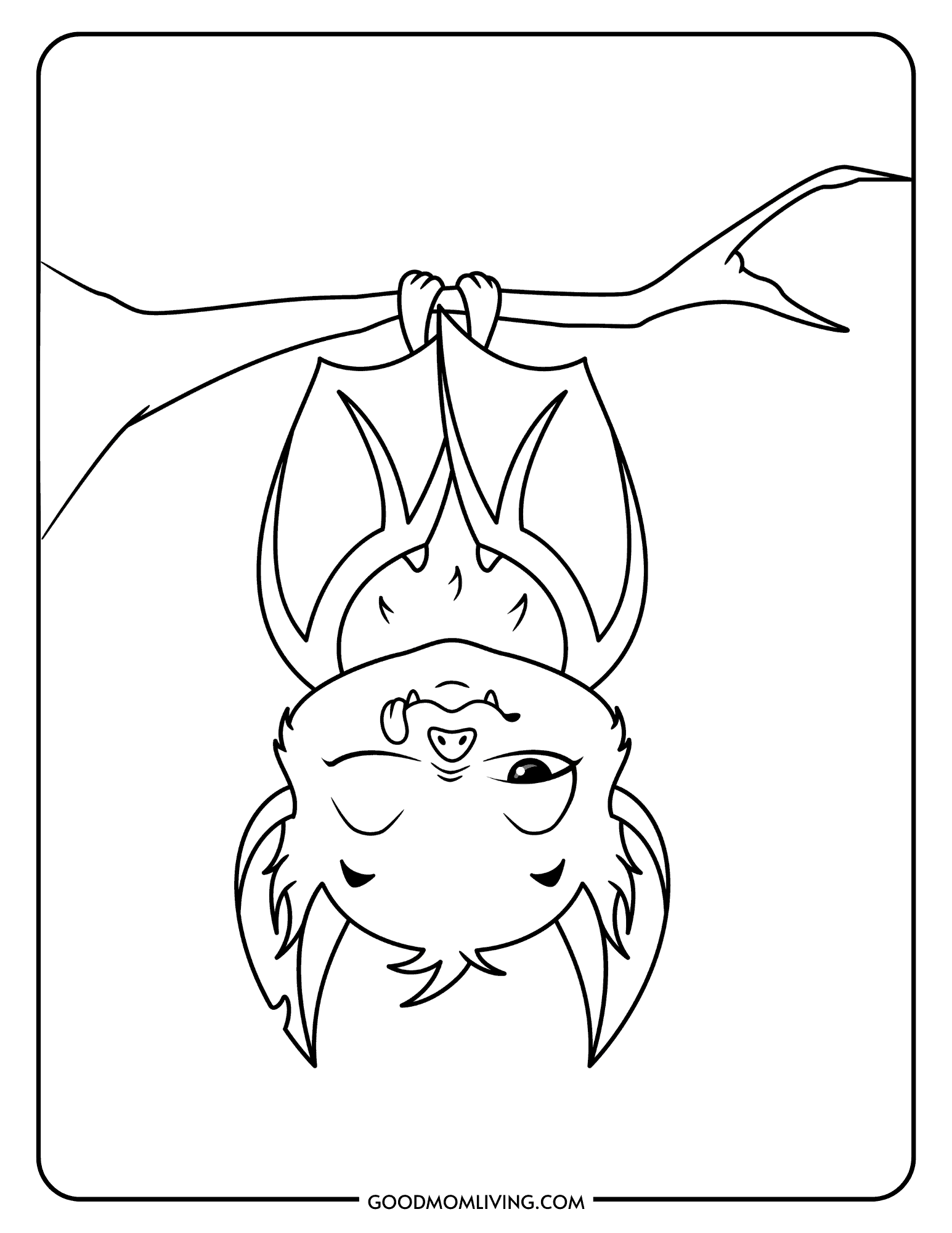 30+ Bat Coloring Pages for Kids (Free Printable) - Good Mom Living
