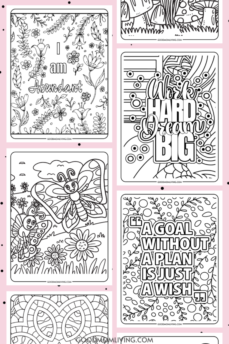 Free Aesthetic Coloring Pages (25 Printable Sheets)