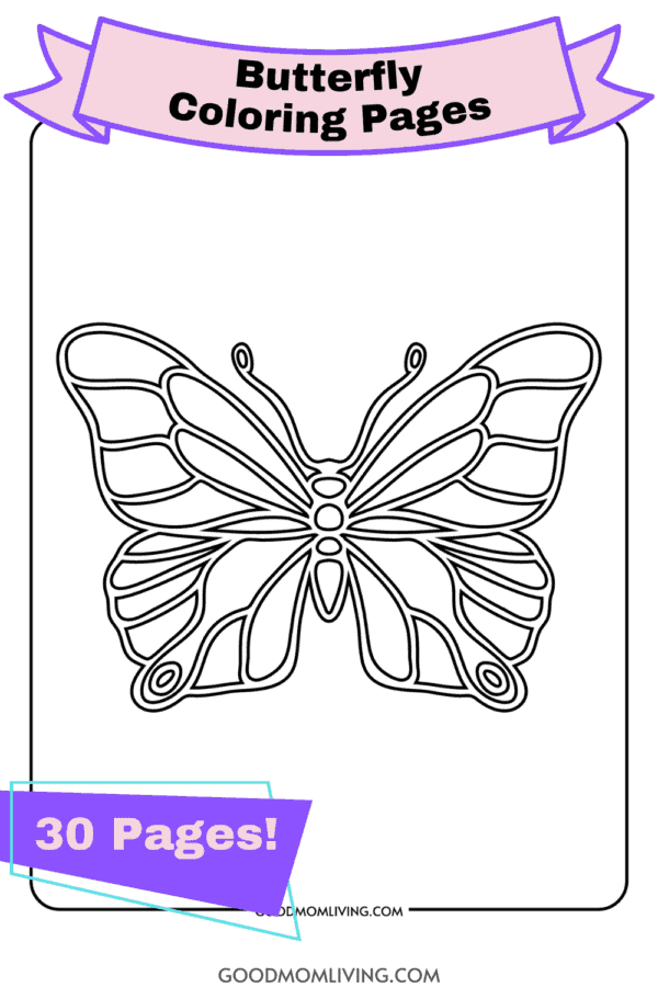 Printable Butterfly Outline Templates (Free Images) - Good Mom Living