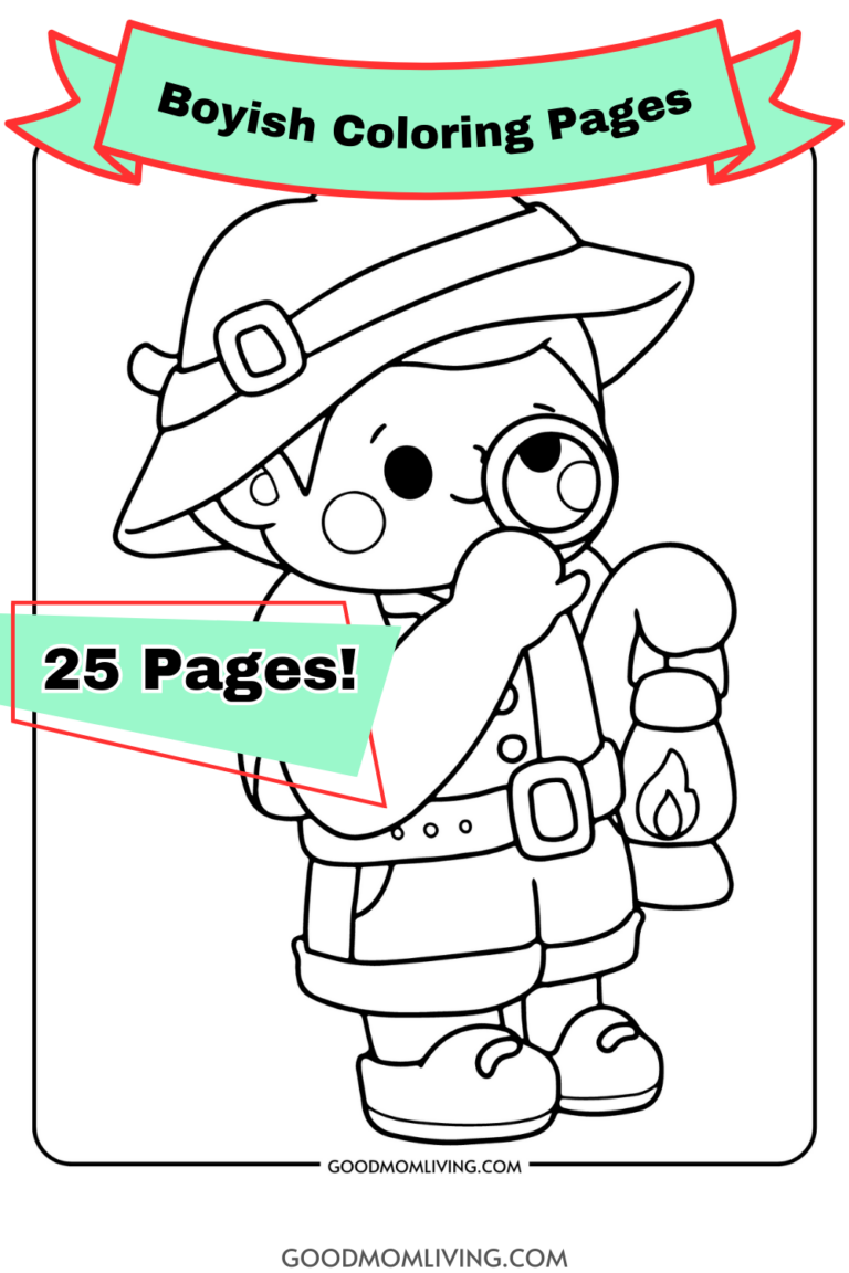 Boyish Coloring Pages (Free Printables for Boys) Good Mom Living
