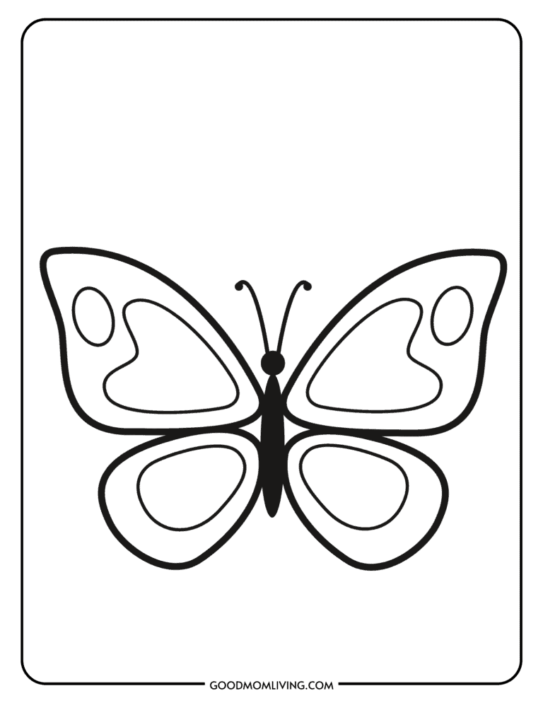 Printable Butterfly Outline Templates (Free Images) - Good Mom Living