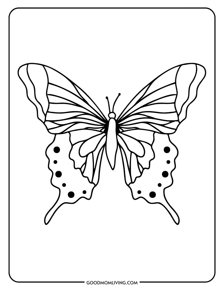 Printable Butterfly Outline Templates (Free Images) - Good Mom Living