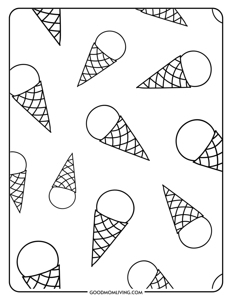 waffle cone pattern