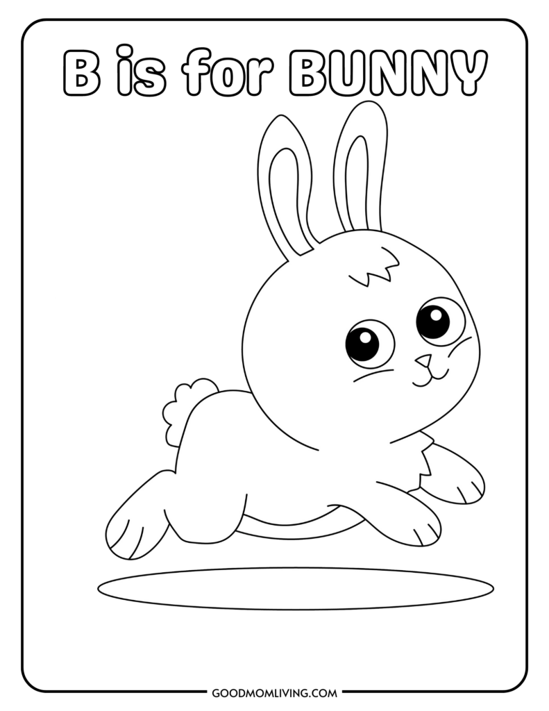 free bunny coloring pages