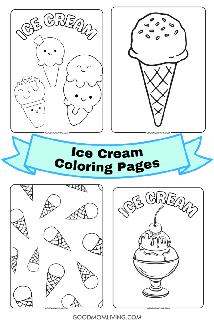 ice cream coloring page
