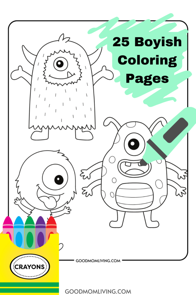 coloring pages for boys