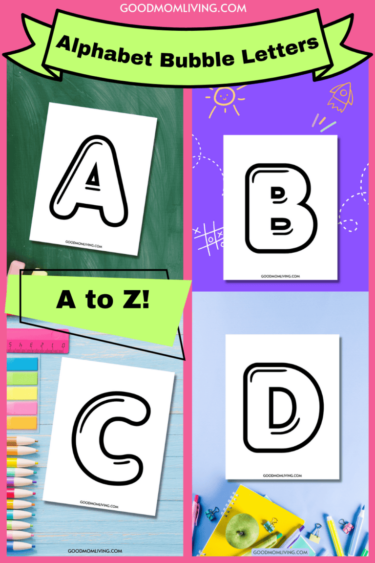 Free Printable Bubble Letters Alphabet - Good Mom Living