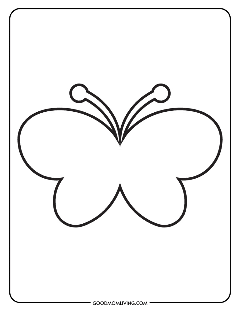 Printable Butterfly Outline Templates (Free Images) - Good Mom Living