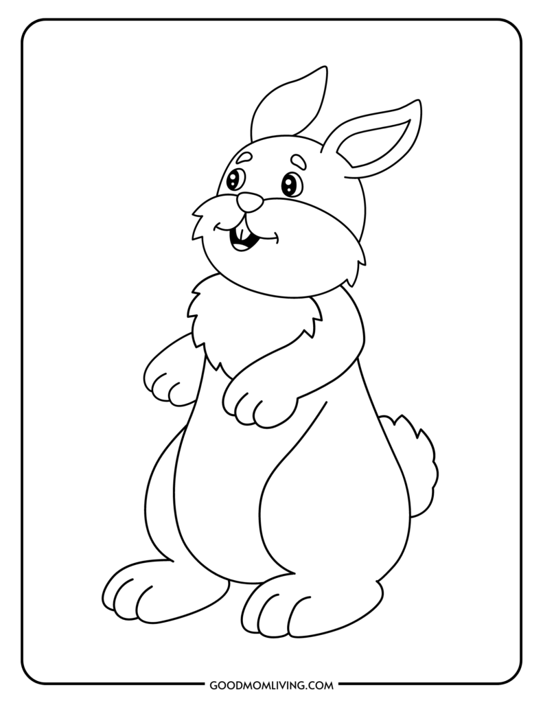 coloring pages bunny