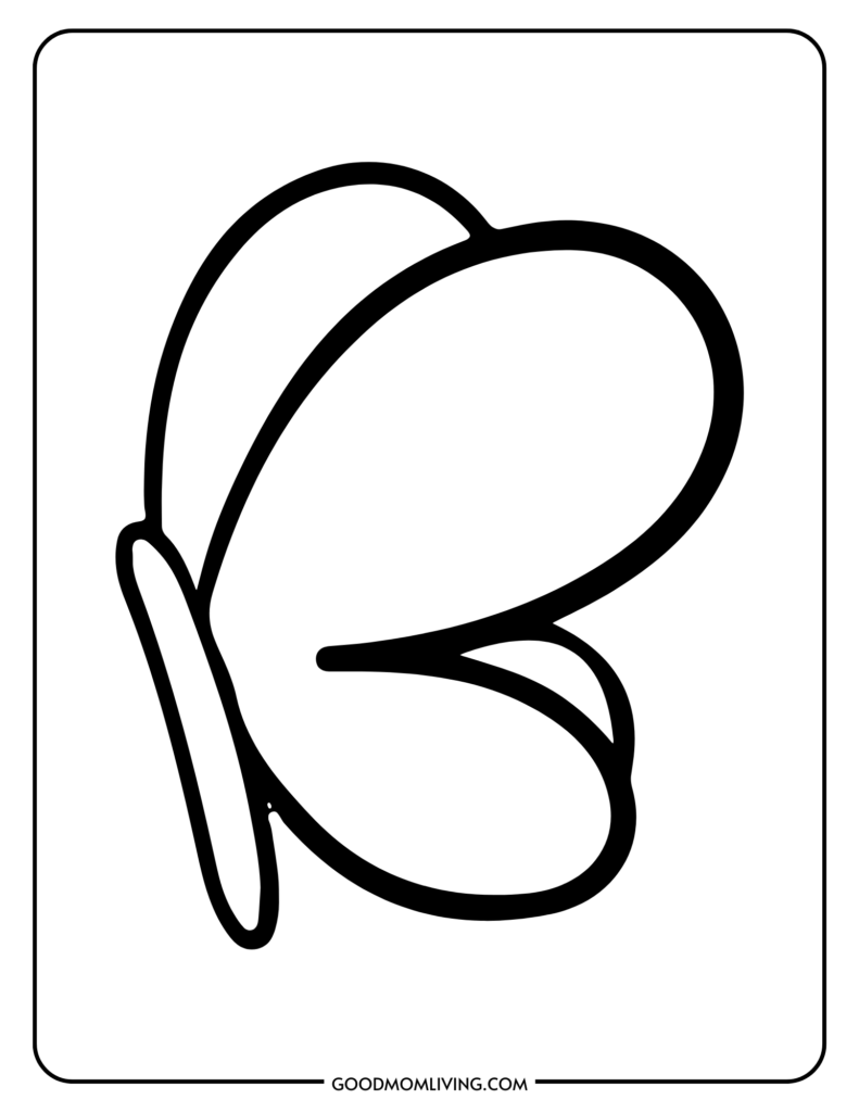 simple butterfly outline
