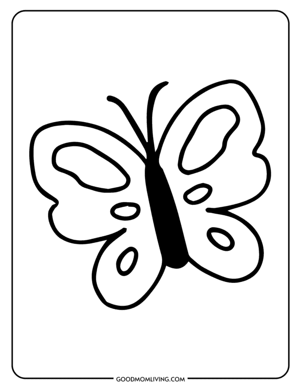 Printable Butterfly Outline Templates (Free Images) - Good Mom Living