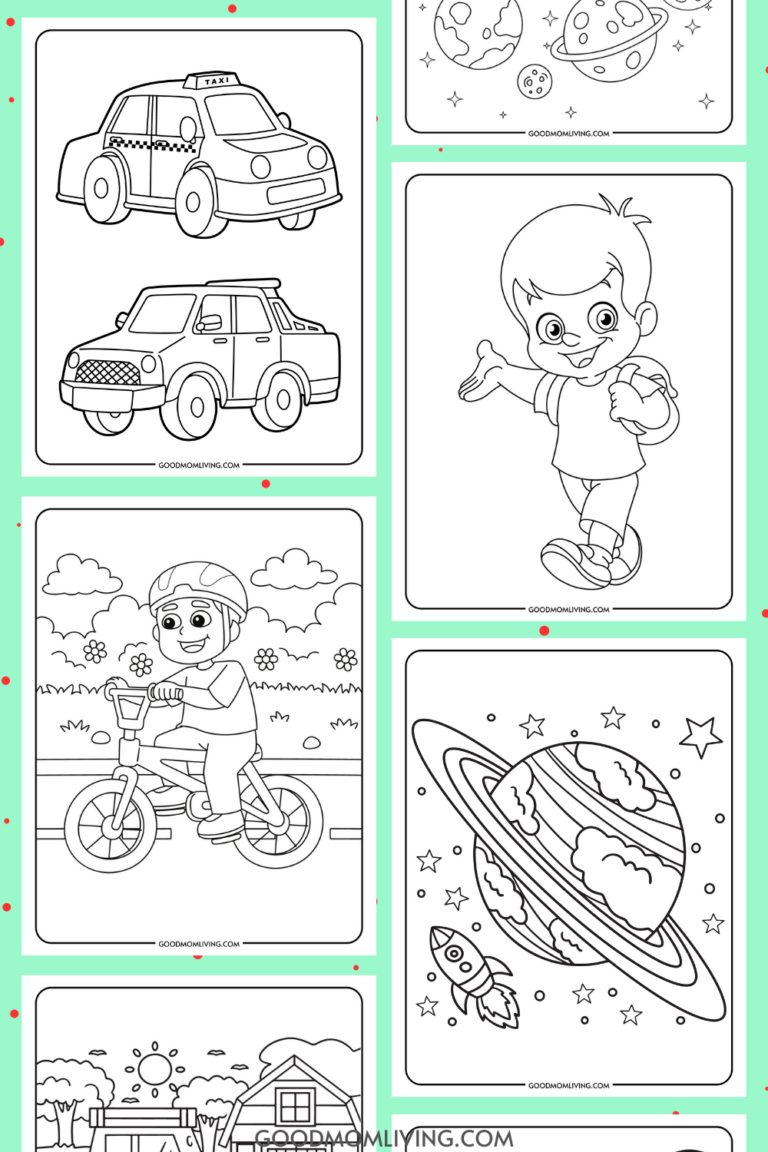 boyish coloring pages