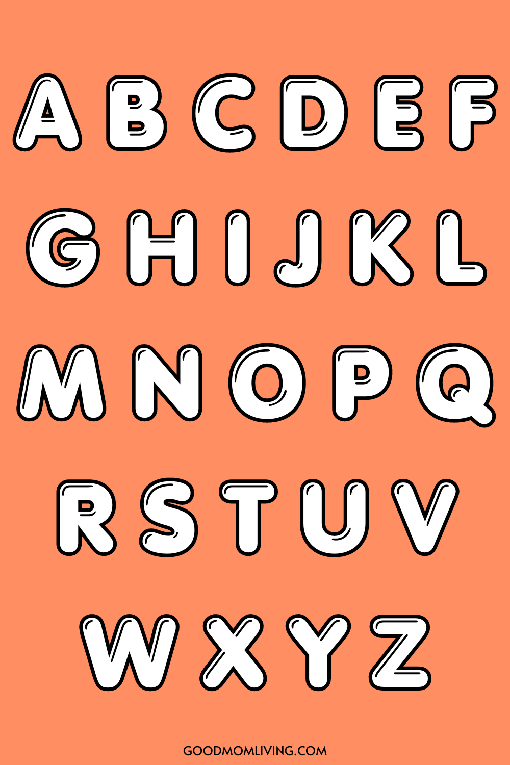 Bulletin Board Letters - Large Uppercase Letters and Lowercase Letters