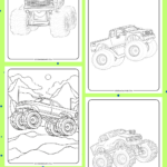 monster truck coloring pages