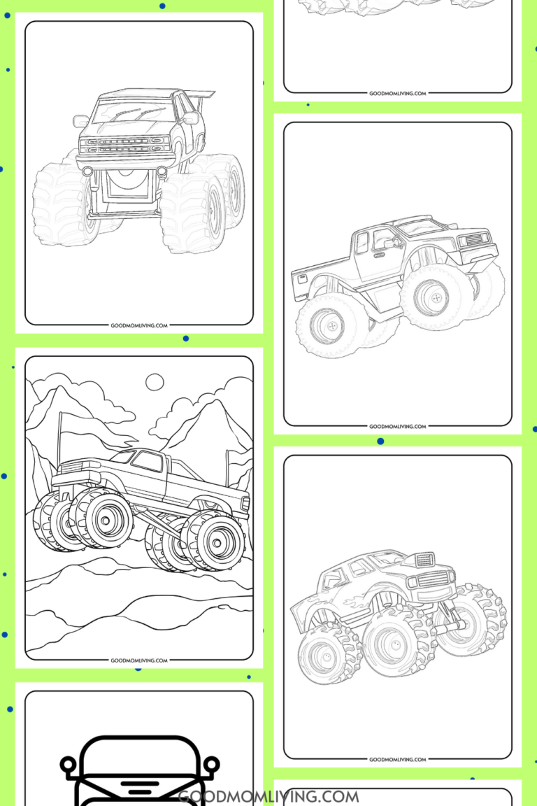 monster truck coloring pages