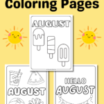 august coloring page