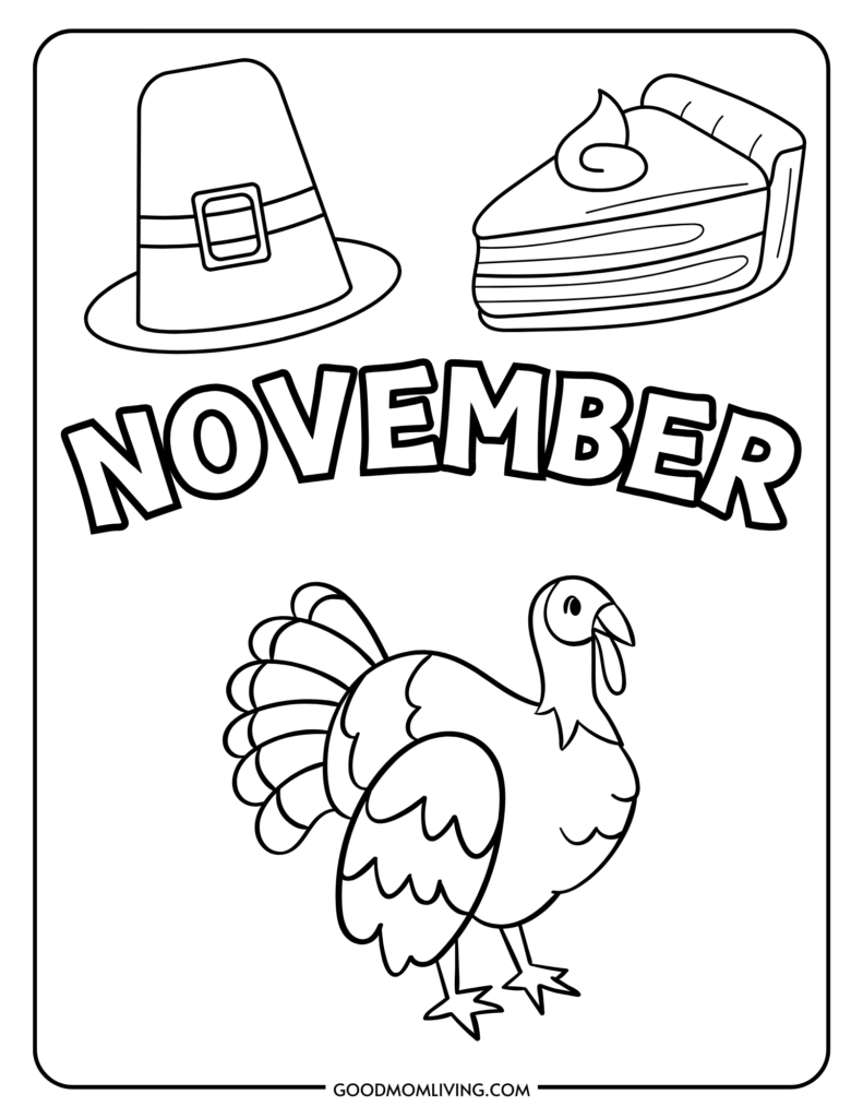 November Coloring Page