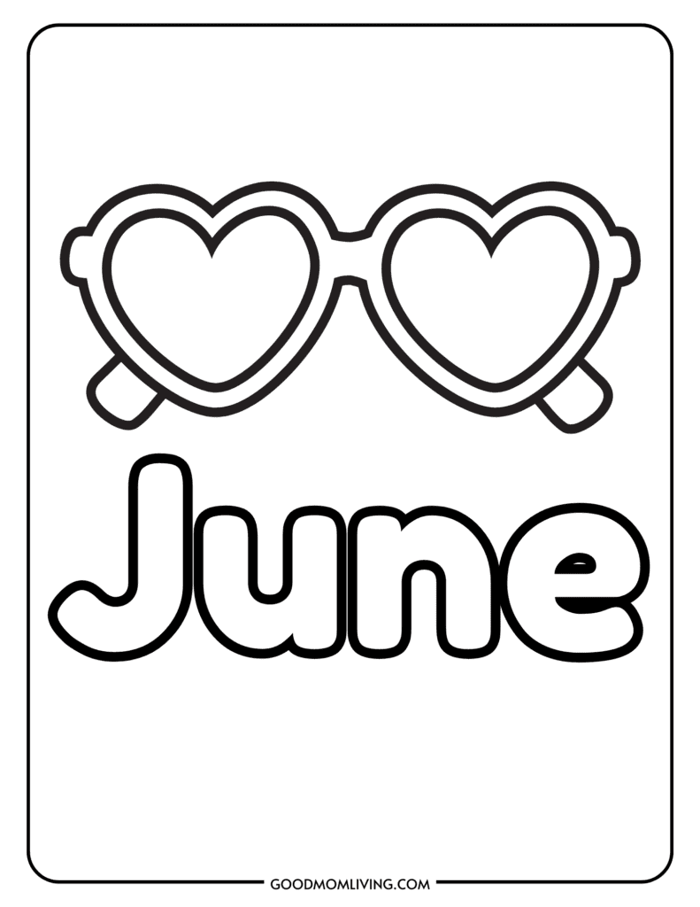 june coloring page