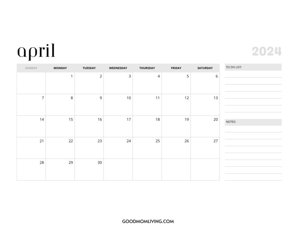 April printables free