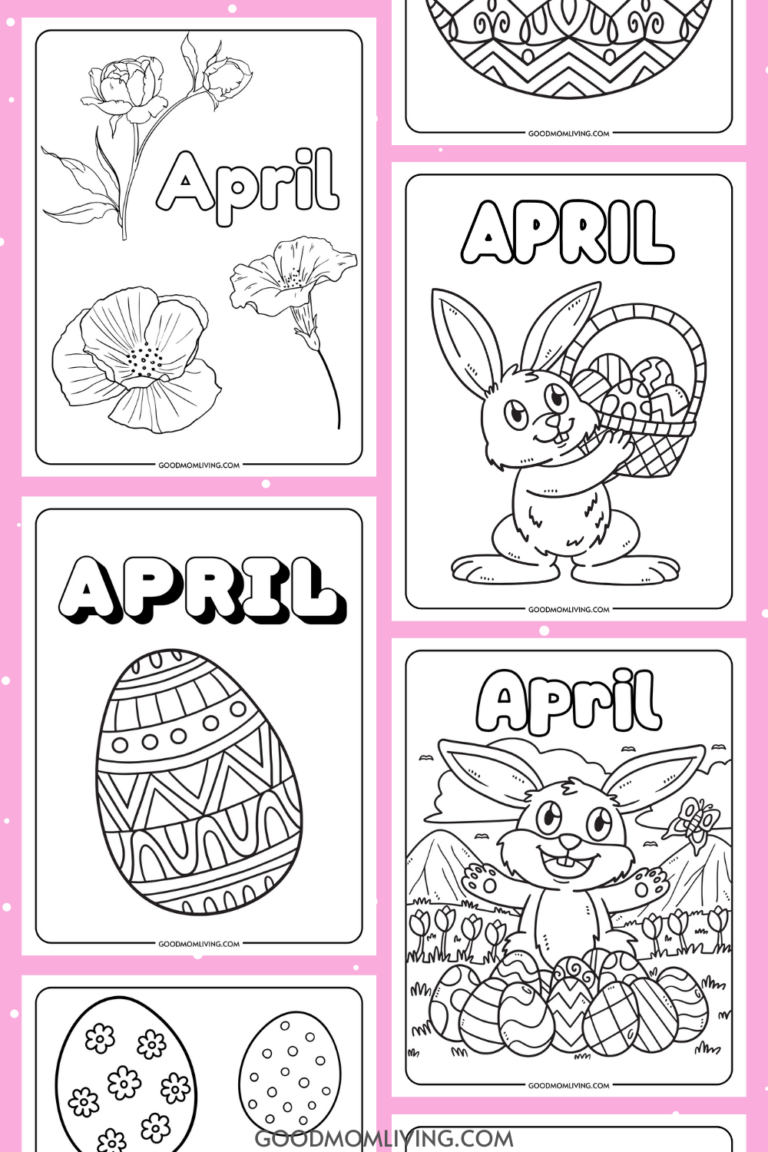 april coloring pages
