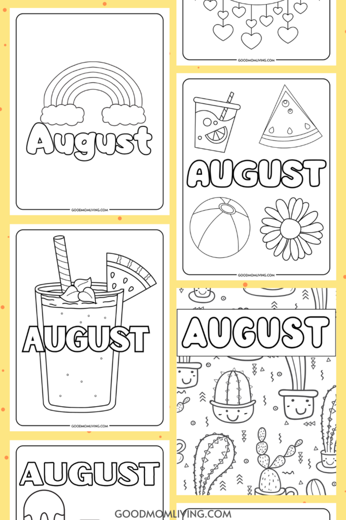 august coloring pages