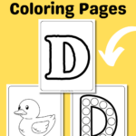 letter d coloring page