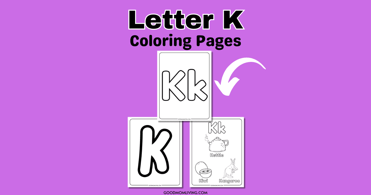 Letter K Coloring Page Free Alphabet Printable Pages Good Mom Living