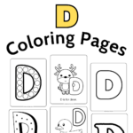 coloring pages letter d