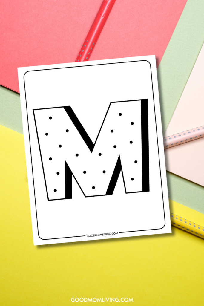 letter m coloring page
