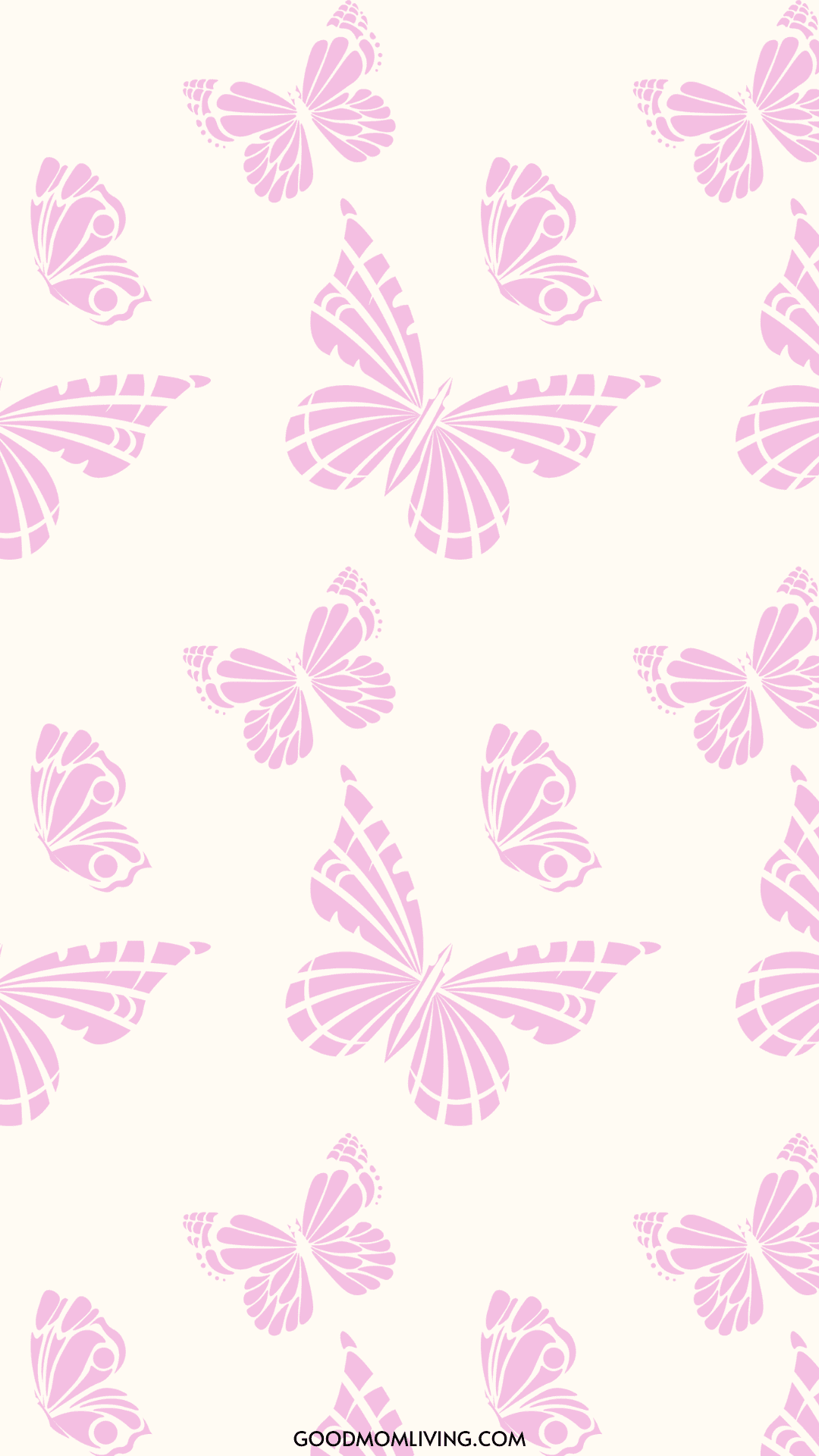 Pink Butterfly Wallpaper iPhone Free Aesthetic Images - Good Mom Living